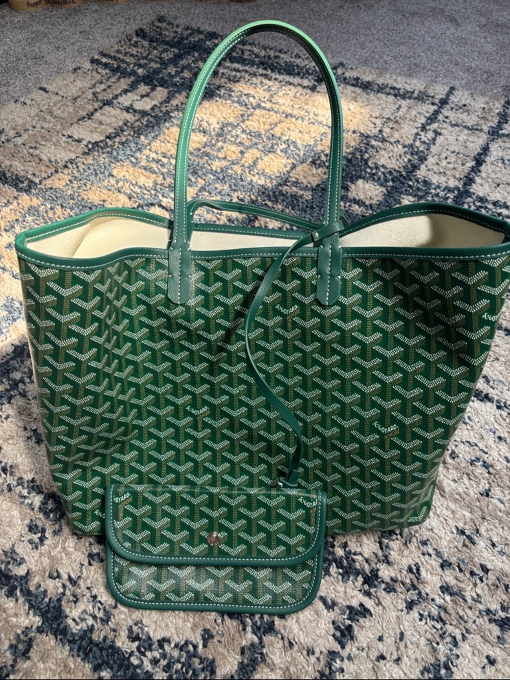 Tote bag with small bag EUC